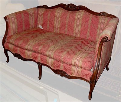 Lot 3493 - Louis XV Style Stained Beechwood Canape Length...