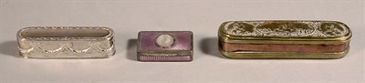 Lot 1298 - Group of Continental Snuff Boxes Comprising a...