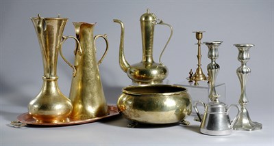 Lot 3286 - Miscellaneous Group of Nine Russian Brass,...