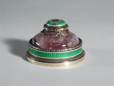 Lot 2257 - Louis XVI Style Silver Mounted and Green...