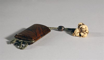 Lot 1031 - Japanese Lacquered Four Case Inro 19th Century...