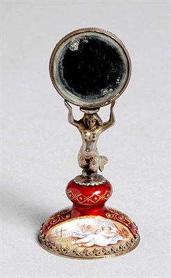 Lot 2254 - Continental Enameled and Silver Miniature...