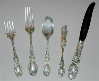 Lot 3375 - Wallace Sterling Silver Flatware Service In...