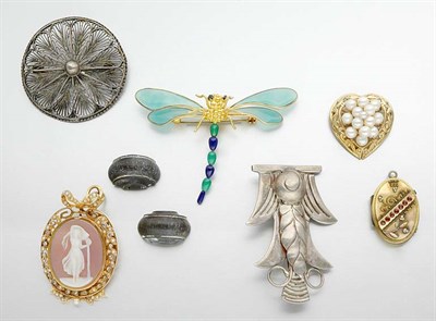 Lot 15 - Group of Gold, Sterling Silver and Metal Jewelry