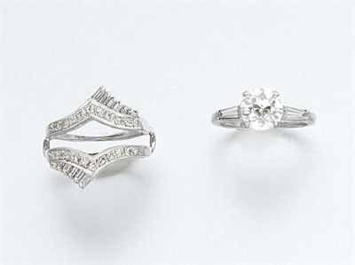 Lot 78A - Diamond Ring and Diamond Insert Ring