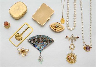 Lot 140 - Group of Assorted Gold, Low Karat Gold and Metal Jewelry