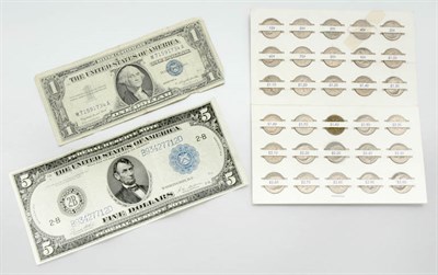 Lot 7 - Group of Assorted U.S. Paper Currency and Dimes
