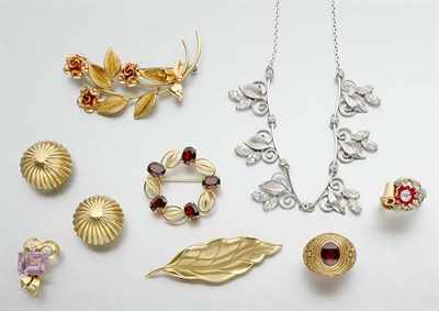 Lot 106 - Group of Assorted Gold, Metal and Costume Jewelry