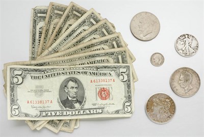 Lot 104 - Large Assorted Lot of U.S. Coins and Paper Currency