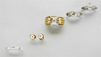 Lot 86A - Group of Assorted Diamond Jewelry