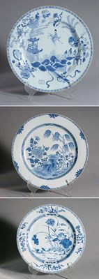 Lot 1412 - Three Chinese Blue and White Porcelain...