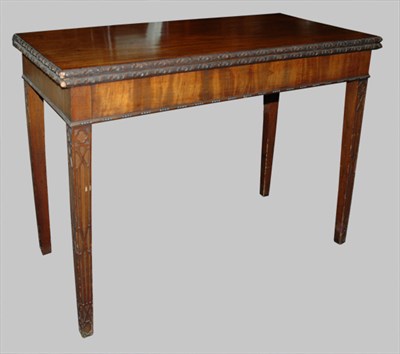 Lot 2232 - George III Mahogany Fold-Over Game Table Late...