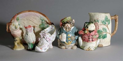 Lot 2115 - Miscellaneous Group of Majolica Articles...