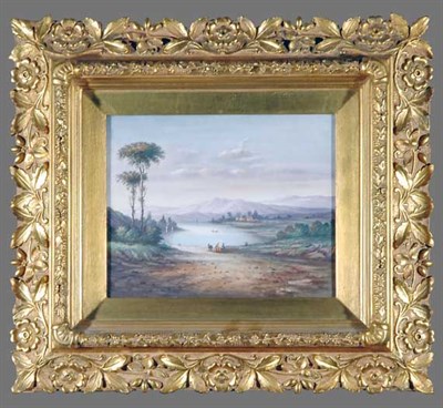 Lot 2288 - Framed Continental Porcelain Plaque Of...