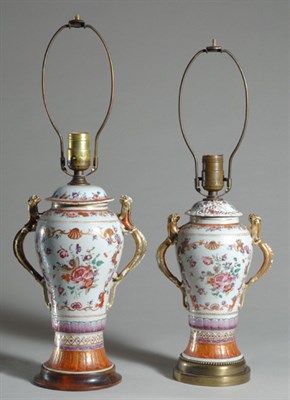 Lot 2334 - Two Chinese Export Famille Rose Porcelain...