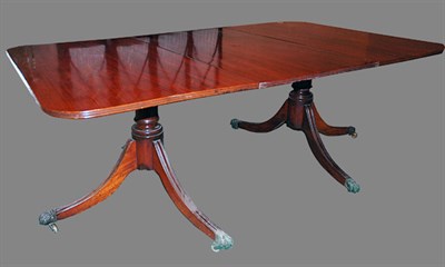 Lot 3541 - Regency Style Mahogany Double Pedestal Dining...