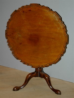 Lot 2367 - George III Mahogany Piecrust Tilt-Top Table...