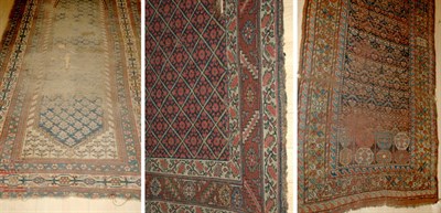 Lot 614 - Three Assorted Rugs Comprising a Kurdish...