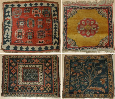 Lot 2579 - Four Assorted Mats Comprising two Turkish mats,...