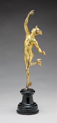 Lot 2135 - South German Gilt-Bronze Model of Mercury...