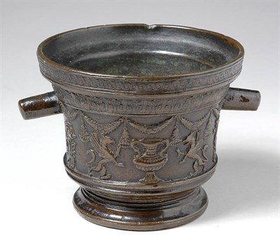 Lot 2139 - Italian Bronze Mortar Late 16th century The...