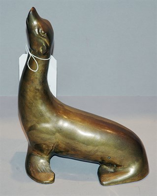 Lot 3406 - Gilt-Bronze Animalier Figure of a Seal