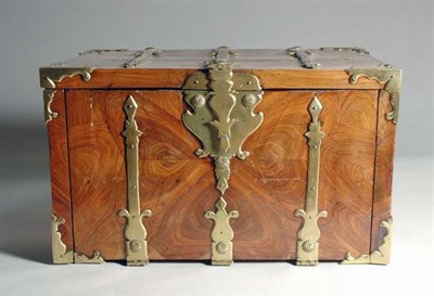 Lot 2153 - William and Mary Brass Mounted Walnut Box Late...