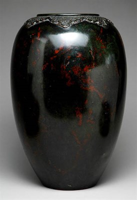 Lot 1251 - Japanese Bronze Vase 19th Century Of tall...
