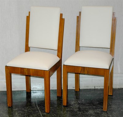Lot 168 - Set of Ten Art Deco Muslin Upholstered Exotic...