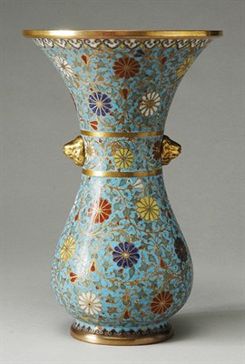 Lot 1305 - Chinese Cloisonne Enamel Vase 19th Century The...