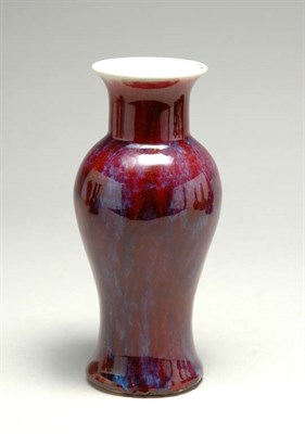 Lot 1420 - Chinese Flambe Glazed Vase 19th Century Of...