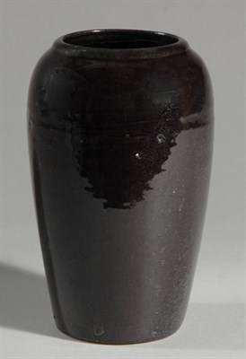 Lot 1273 - Chinese Black Glazed Porcelain Vase 19th...