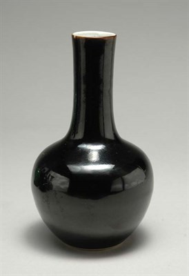 Lot 1425 - Chinese Black Glazed Bottle Vase 19th Century...