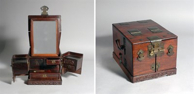 Lot 1309 - Chinese Huanghuali Jewelry Box Early 20th...