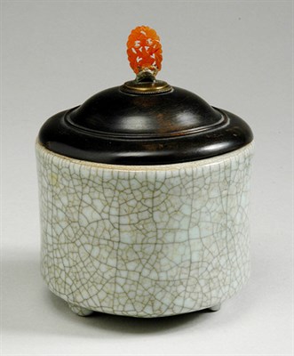 Lot 1181 - Chinese Celadon Glazed Porcelain Censer 18th...