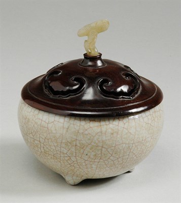 Lot 1179 - Chinese Celadon Glazed Porcelain Censer 18th...