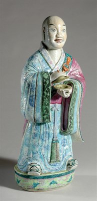 Lot 1411 - Chinese Famille Rose Porcelain Monk Late 19th...