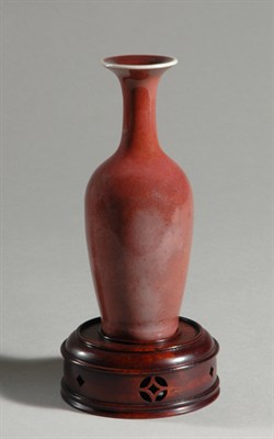 Lot 1299 - Chinese Peachbloom Glazed Amphora Vase 19th...