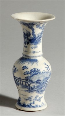 Lot 1300 - Chinese Blue and White Glazed Porcelain Vase...