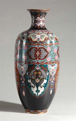 Lot 1029 - Japanese Cloisonne Vase Meiji Period Of lobed...