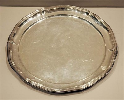Lot 437 - Two Chinese Silver Circular Trays Diameter 19...