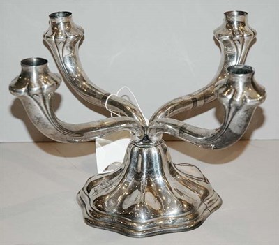 Lot 436 - American Sterling Silver Four-Light...