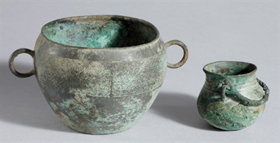 Lot 1152 - Two Chinese Archaic Bronzes Zhou Dynasty...
