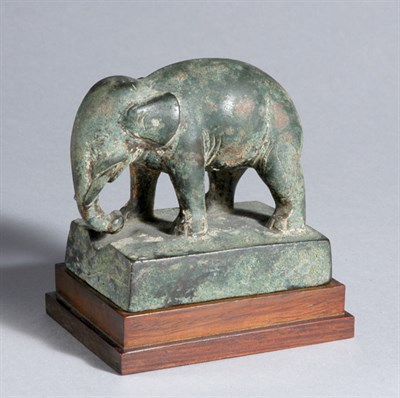 Lot 1155 - Chinese Bronze Elephant Probably 17th century...