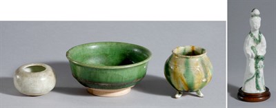 Lot 1156 - Group of Chinese Glazed Pottery Articles Tang...