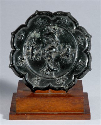 Lot 1163 - Chinese Bronze Mirror Tang Dynasty Of foliate...
