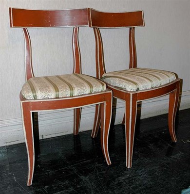 Lot 1096 - Set of Four Italian Neoclassical Style Painted...
