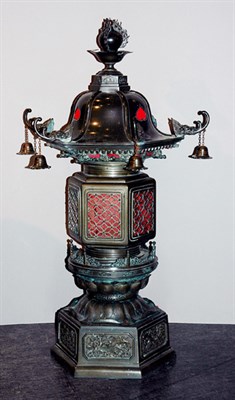 Lot 1344 - Chinese Bronze Garden Lantern Late 19th...
