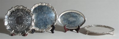 Lot 2305 - George III Silver Salver William Peaston,...