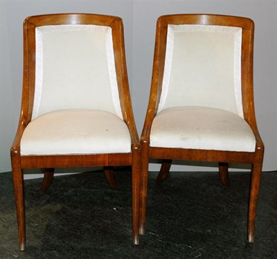 Lot 1176 - Set of Four Neoclassical Style Upholstered...